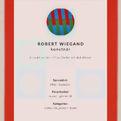 Plakat Plakat izložbe Roberta Wieganda (1965.)