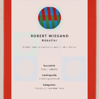 Plakat Plakat izložbe Roberta Wieganda (1965.)
