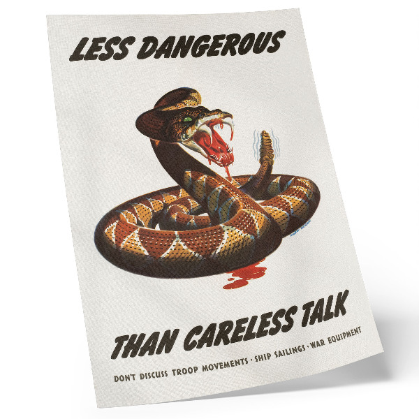 Dekorativni plakat Poster zmije (1944.) Alberta Dornea