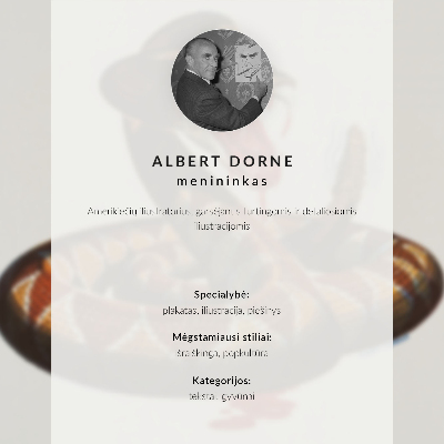 Dekorativni plakat Poster zmije (1944.) Alberta Dornea