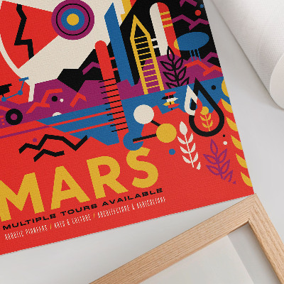 Zidni plakat Svemirsko putovanje na planet Mars