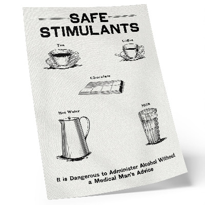 Dekorativni plakat Sigurni stimulansi od strane Dominion Scientific Absorption Committee