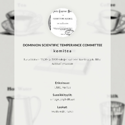 Dekorativni plakat Sigurni stimulansi od strane Dominion Scientific Absorption Committee