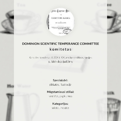 Dekorativni plakat Sigurni stimulansi od strane Dominion Scientific Absorption Committee