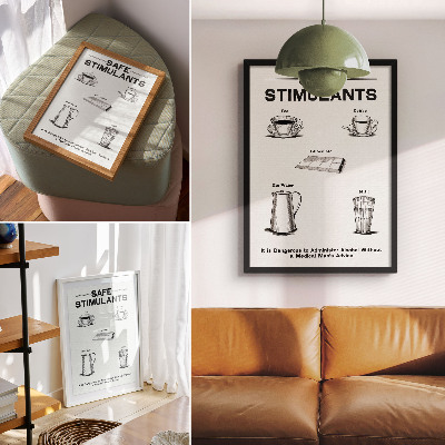 Dekorativni plakat Sigurni stimulansi od strane Dominion Scientific Absorption Committee