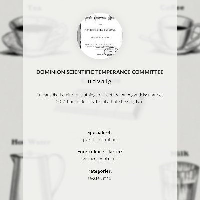 Dekorativni plakat Sigurni stimulansi od strane Dominion Scientific Absorption Committee