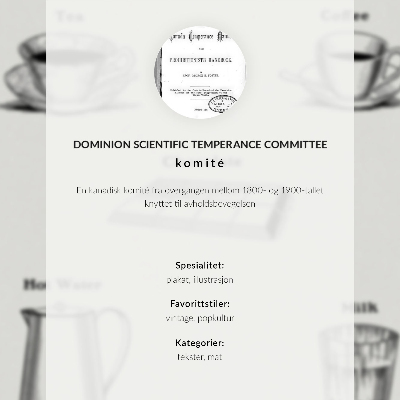 Dekorativni plakat Sigurni stimulansi od strane Dominion Scientific Absorption Committee