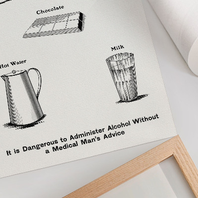Dekorativni plakat Sigurni stimulansi od strane Dominion Scientific Absorption Committee