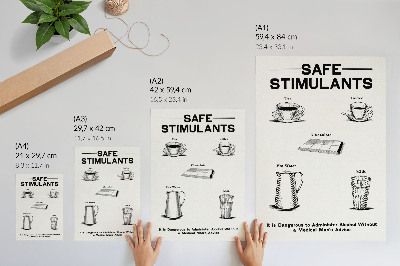 Dekorativni plakat Sigurni stimulansi od strane Dominion Scientific Absorption Committee