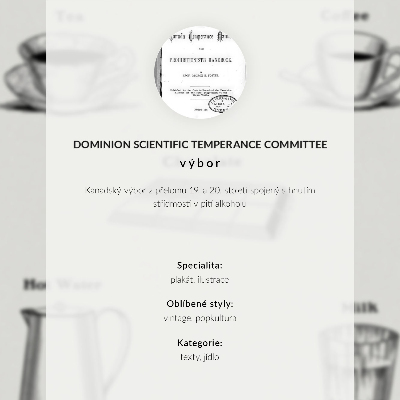 Dekorativni plakat Sigurni stimulansi od strane Dominion Scientific Absorption Committee