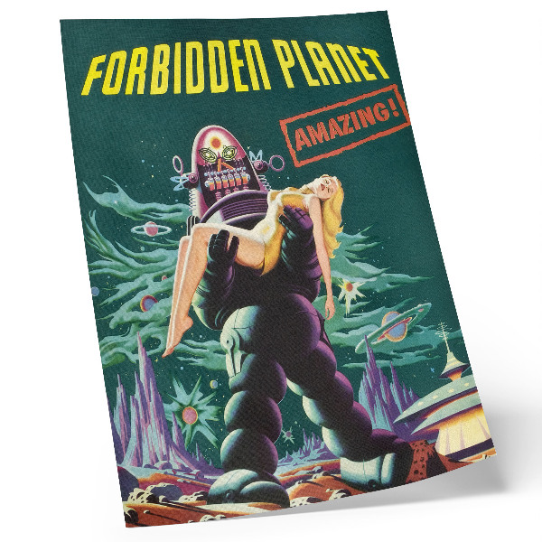 Zidni plakat Zabranjeni planet s robotom Robbyjem (1956.)