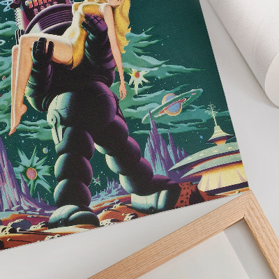 Zidni plakat Zabranjeni planet s robotom Robbyjem (1956.)