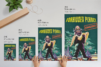 Zidni plakat Zabranjeni planet s robotom Robbyjem (1956.)