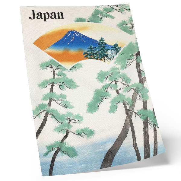 Plakat Putovanja japanske vladine željeznice (1930.), vintage ilustracija