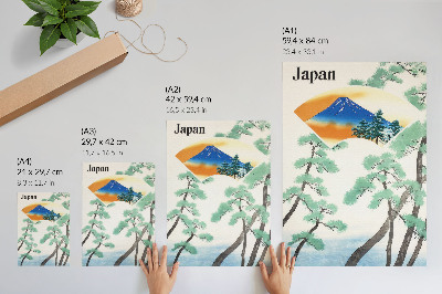 Plakat Putovanja japanske vladine željeznice (1930.), vintage ilustracija