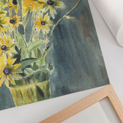 Tisak na platno Vaza s rudbekijama (1915.) Hannah Borger Overbeck