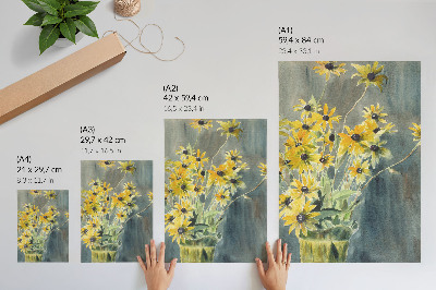 Tisak na platno Vaza s rudbekijama (1915.) Hannah Borger Overbeck
