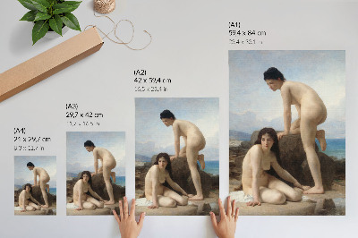 Dekorativni plakat Kupačice, William Adolphe Bouguereau