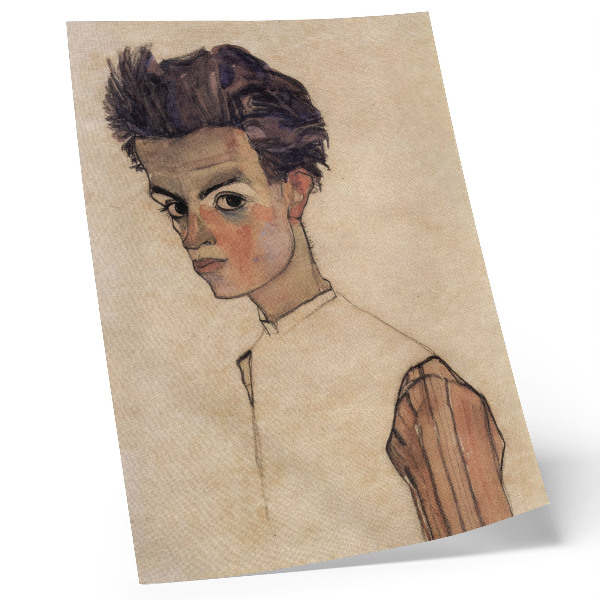 Tisak na platno Autoportret Egona Schielea (1910.)