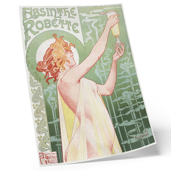 Dekorativni plakat Kromolitografija Privat Livemont (1896.) autora Absinthea Robettea