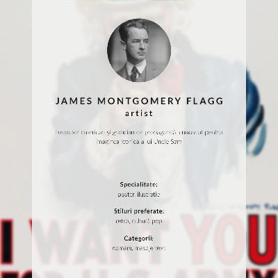 Plakat Tražena poster za američke vojnike, estetska litografija Jamesa Montgomeryja Flagga
