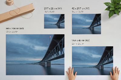 Plakat Moderni most preko mirne vode