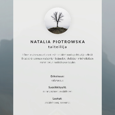 Umjetnički print Minimalistička zimska kuća na pozadini snijega