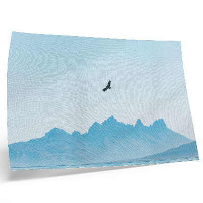 Plakat Minimalistički krajolik planinskih ptica