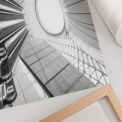 Plakat na platnu Minimalistička futuristička arhitektura interijera
