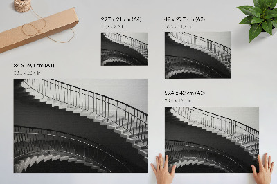 Umjetnički print Crno-bijela elegancija, moderni oblici