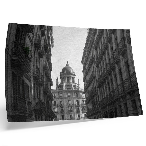 Plakat na platnu Simetrične fasade povijesne urbane arhitekture