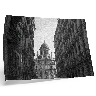 Plakat na platnu Simetrične fasade povijesne urbane arhitekture