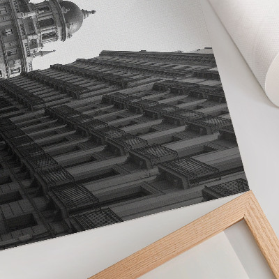 Plakat na platnu Simetrične fasade povijesne urbane arhitekture