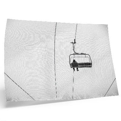 Umjetnički print Minimalizam, samoća, mir, zimski krajolik