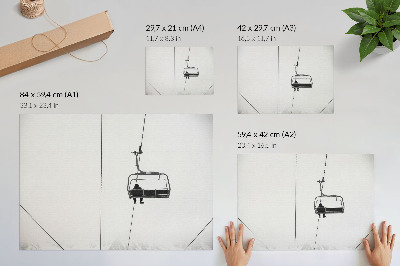 Umjetnički print Minimalizam, samoća, mir, zimski krajolik