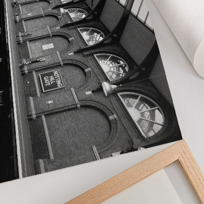Stilski zidni plakat Elegancija urbane arhitekture, svjetla i sjene