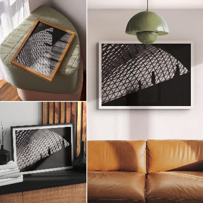 Umjetnički print Moderni kontrast siluete krova