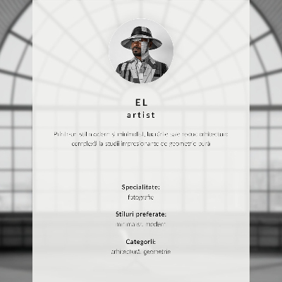 Umjetnički print Moderni kontrast siluete krova