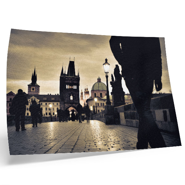 Umjetnički print Šetnja unutar mosta u gotičkim tornjevima