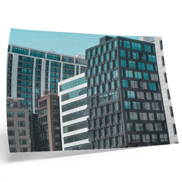 Plakat Moderne zgrade staklena geometrija harmonija