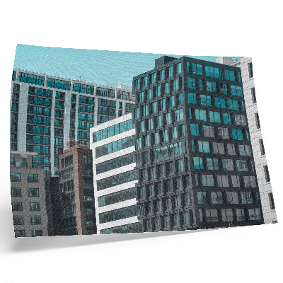 Plakat Moderne zgrade staklena geometrija harmonija