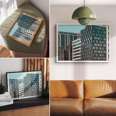 Plakat Moderne zgrade staklena geometrija harmonija