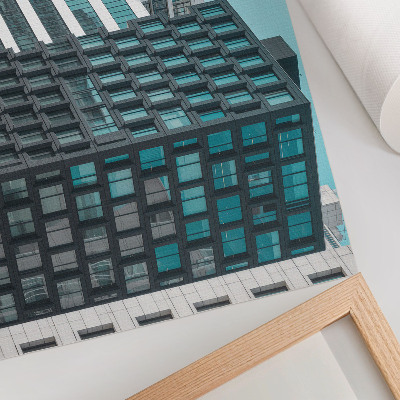 Plakat Moderne zgrade staklena geometrija harmonija