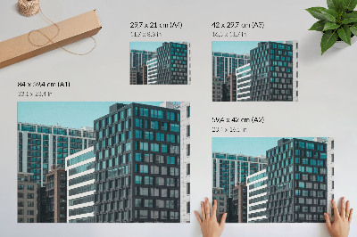 Plakat Moderne zgrade staklena geometrija harmonija