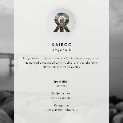Plakat na platnu Zimski otok sa svjetionikom i plavim morem