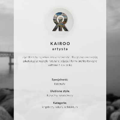 Plakat na platnu Zimski otok sa svjetionikom i plavim morem