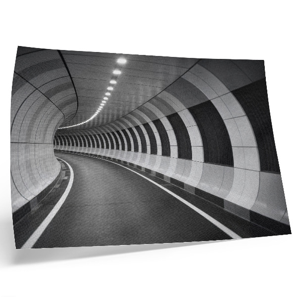 Plakat na platnu Moderni geometrijski prostorni tunel
