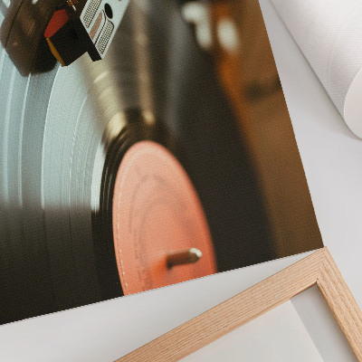 Plakat na platnu Nostalgični gramofon s vintage glazbenom atmosferom