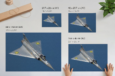 Umjetnički print Dinamični vojni mlažnjak u zraku