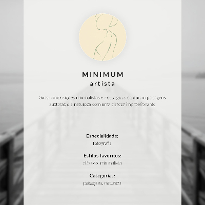 Stilski zidni plakat Motiv harmonije minimalističkog zimskog pejzaža drveća